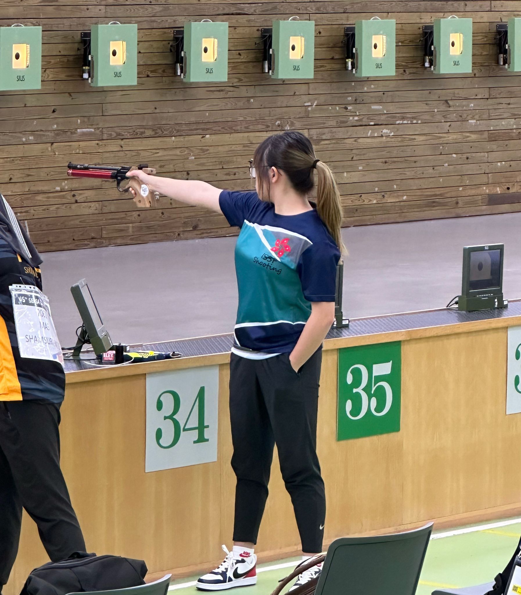 Cheung Lok Yi shines in 10M Air Pistol Women (Junior team) Event at the 45th South East Asia Shooting Championships