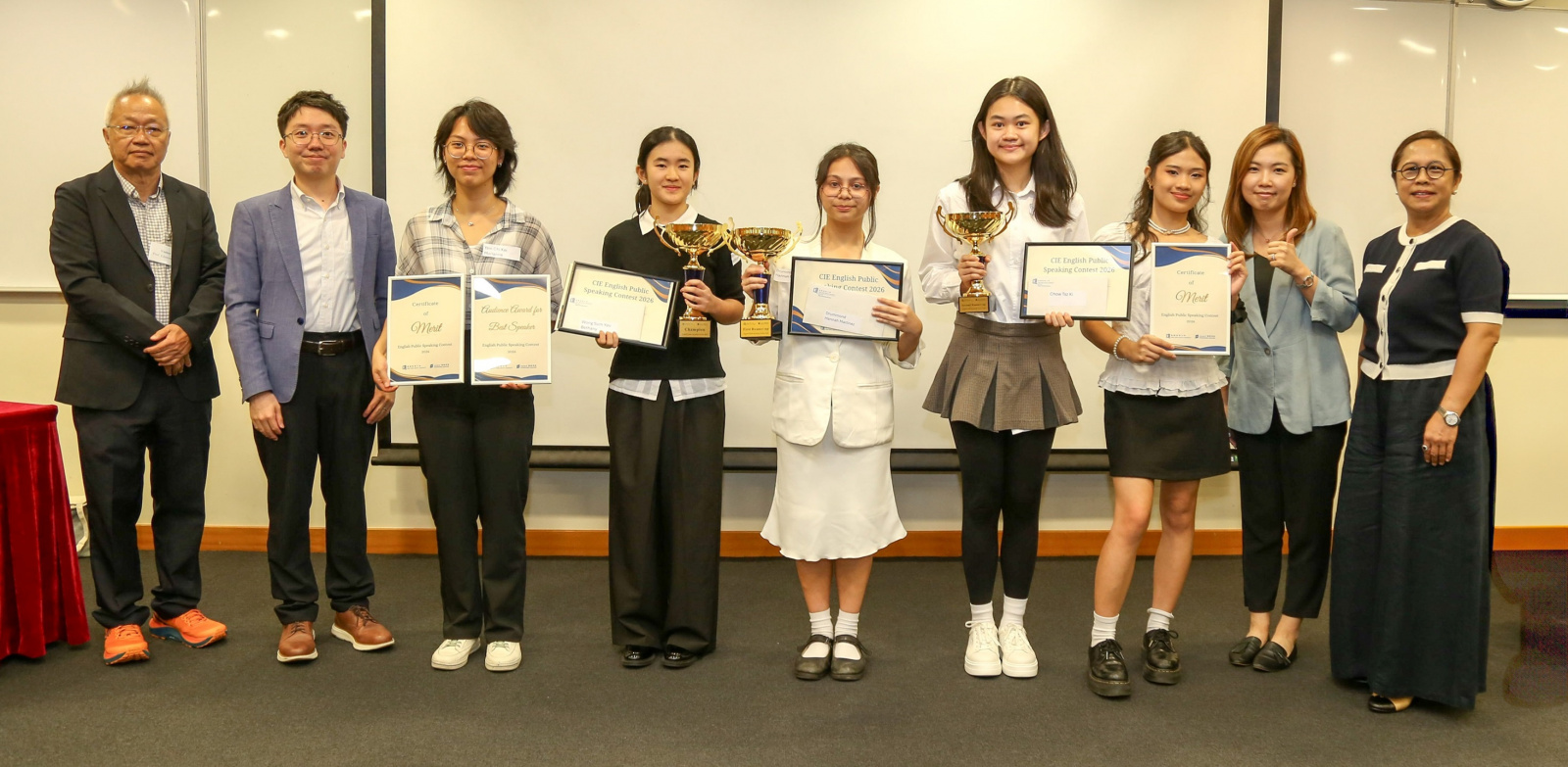 CIE hosted its eighth annual English Public Speaking Contest. 12 finalists competed for six awards at the Grand Final.