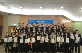 Scholarship recipients share with the donors and lecturers their precious moment at the Award Presentation Ceremony
