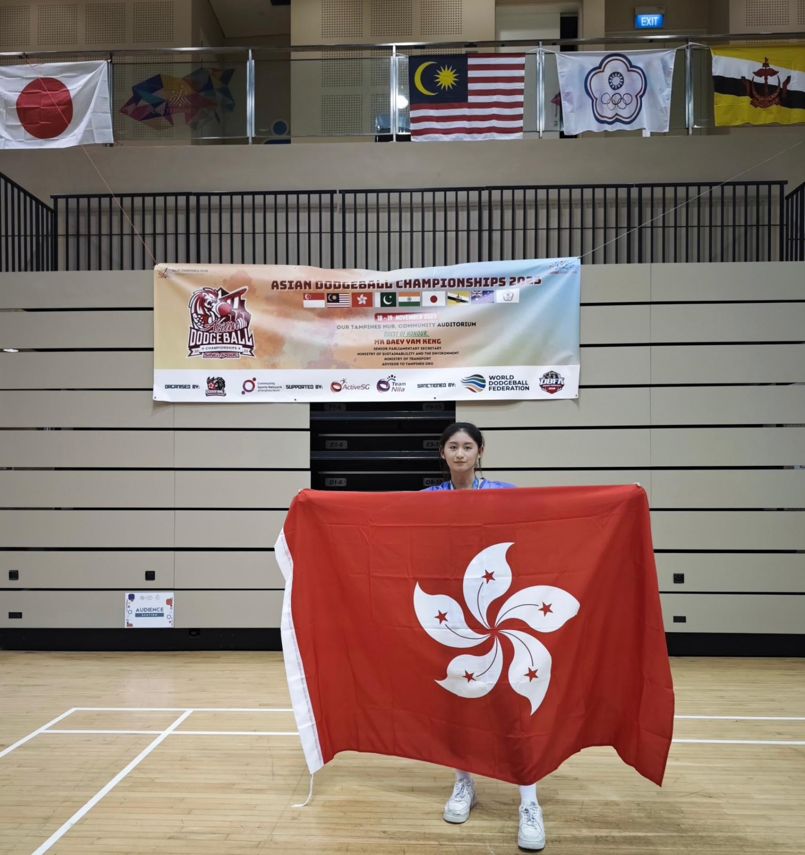 Tang Tsz Yan wins 1st Runner-Up of Women’s team in the Asian Dodgeball Championships 2023