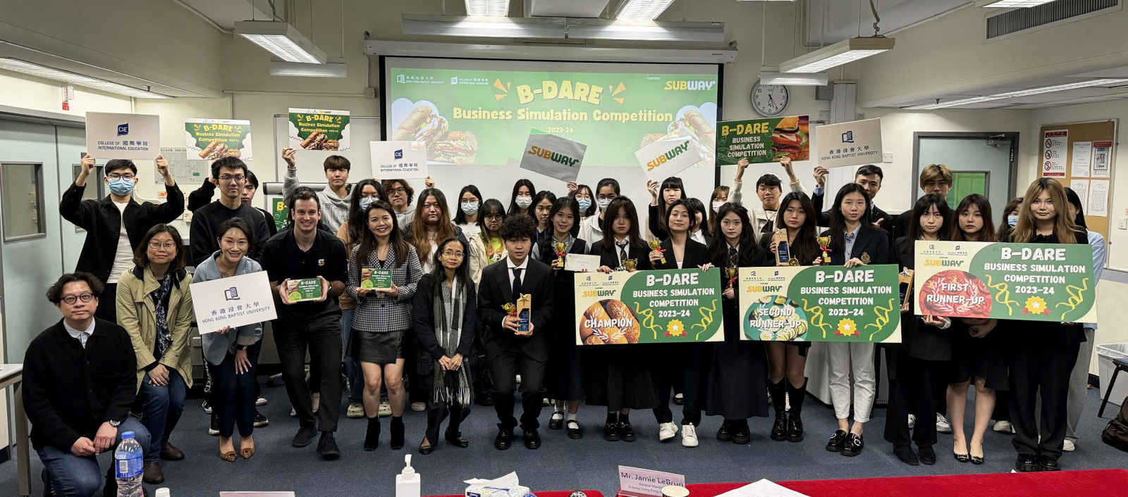 The 14th B-DARE Business Simulation Competition was successfully held in March 2024 with Subway being the partner organisation.